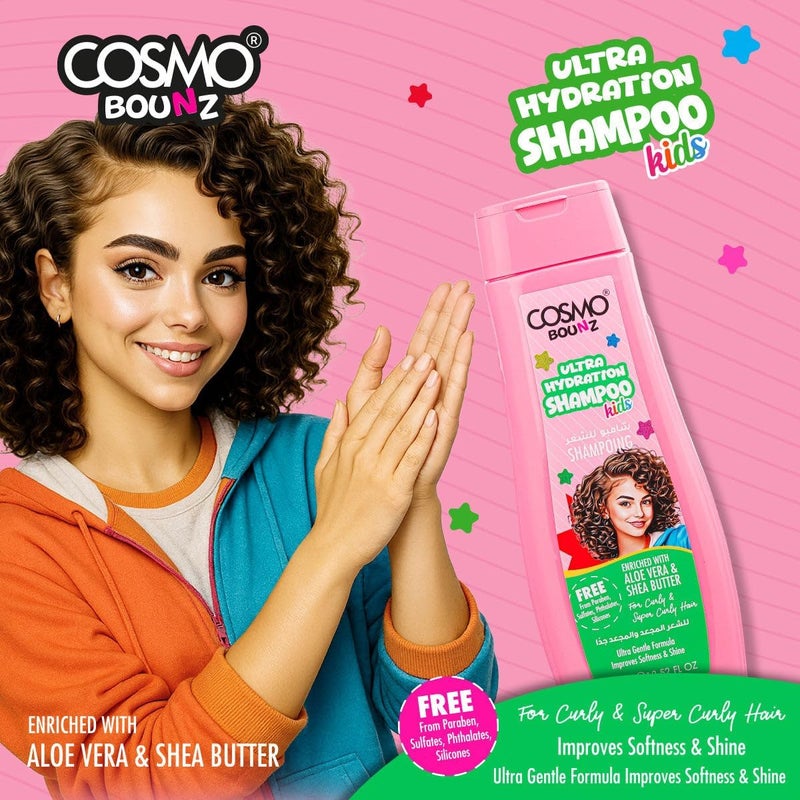 Cosmo Bounz Ultra Hydration Shampoo for Kids - 400ml - Image 2